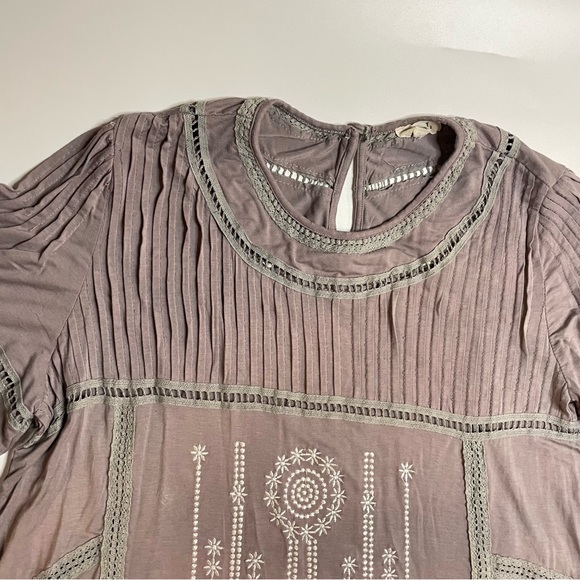 POL| boho dress |butterfly sleeves| tribal |embroidered| SZ Medium - Picture 5 of 15